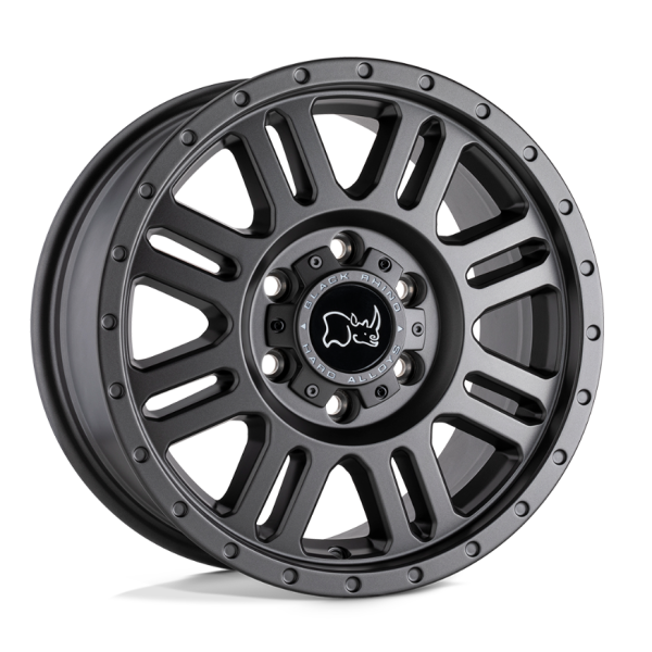 Jante BLACK RHINO Yellowstone 8x16 6x130 ET38 Matte Gun Metal