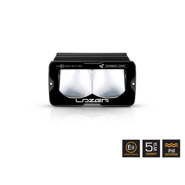 Phare LED Lazer Carbon-2 Spot Mode Feu Jaune