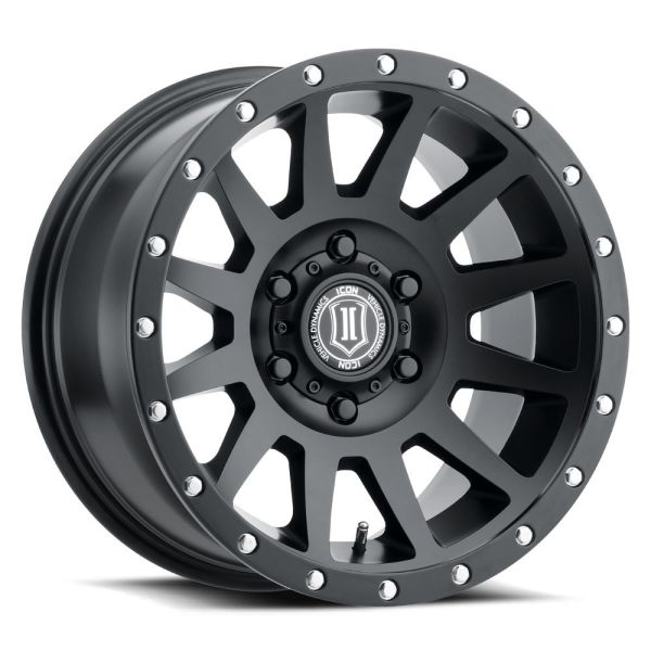 Jante ICON ALLOYS Compression Noir Satin 8.5x17 6x139.7 ET25