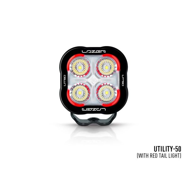 Phare LED Lazer Utility-50 Noir - Feu Arrière Rouge