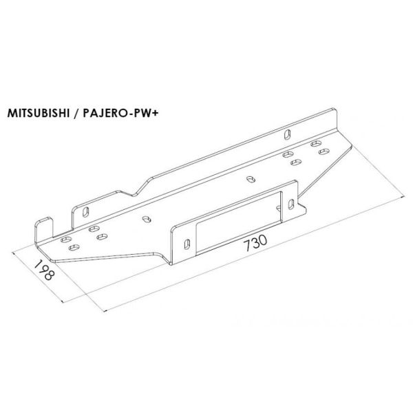 Platine Treuil Parechoc Origine MITSUBISHI PAJERO 2015+