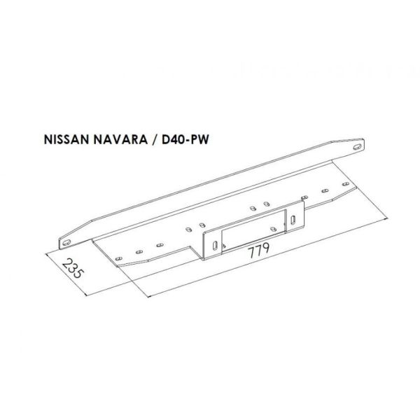 Platine Treuil Nissan Navara D40 2005-2010