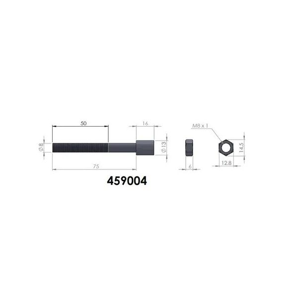Etoquiau Lames PEDDERS M8x75