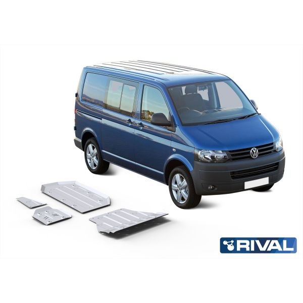 Plaque Protection Échappement RIVAL VW T5 Aluminium 6mm