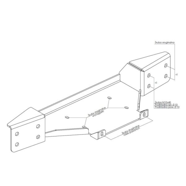 Platine Treuil PC Ford Ranger Raptor 2018-2023