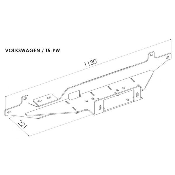 Platine Treuil Volkswagen T5 | Trans4x4