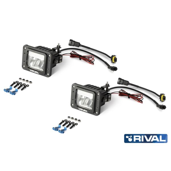Phare LED RIVAL Anti-brouillard + Position AV (Paire)