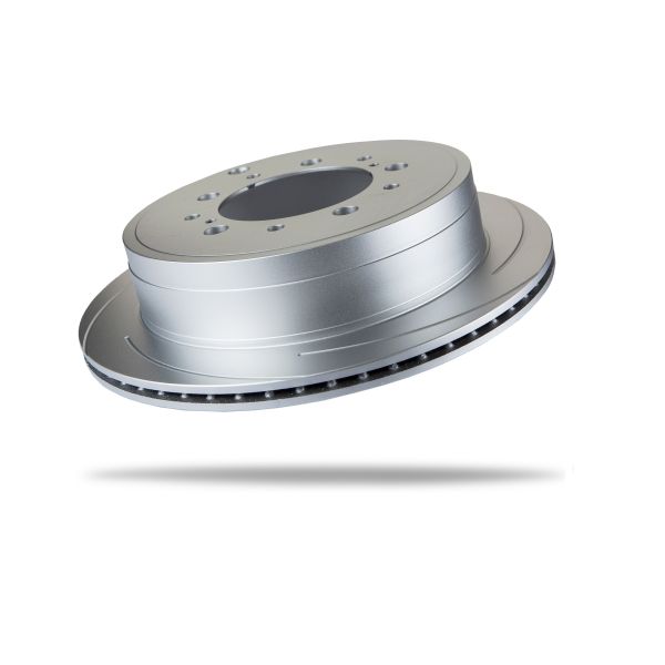 Disque frein arrière droit Pedders rainuré ventilé Ø345mm LC200