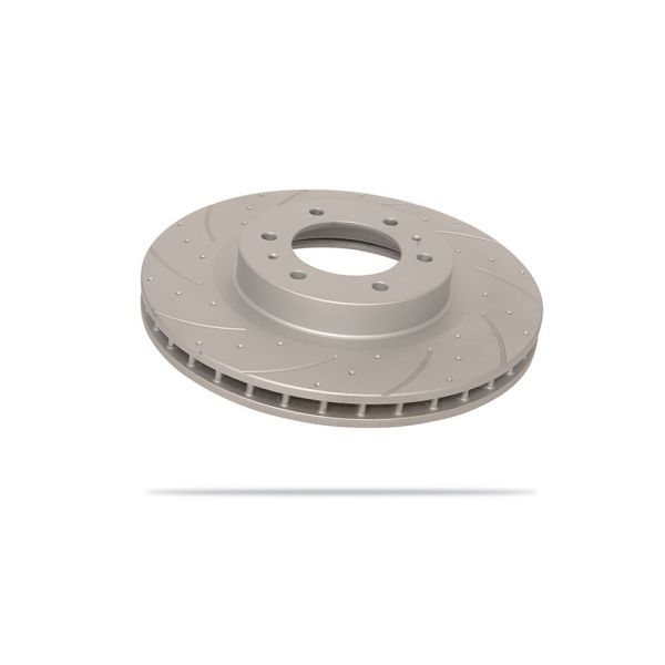 Disque frein avant gauche ventilé rainuré Kit Big Brake Pedders Ranger