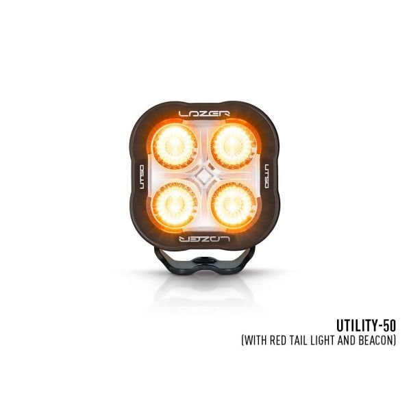 Phare LED Lazer Utility-50 Noir - Fonction Gyrophare