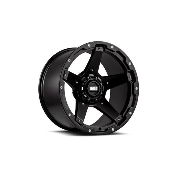 Jante aluminium Grid Wheels (couleur: noir) 9x18 , ET: 15 , 5x127