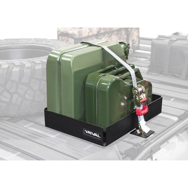 Support de Porte double Jerrycan pour galerie modulable RIVAL