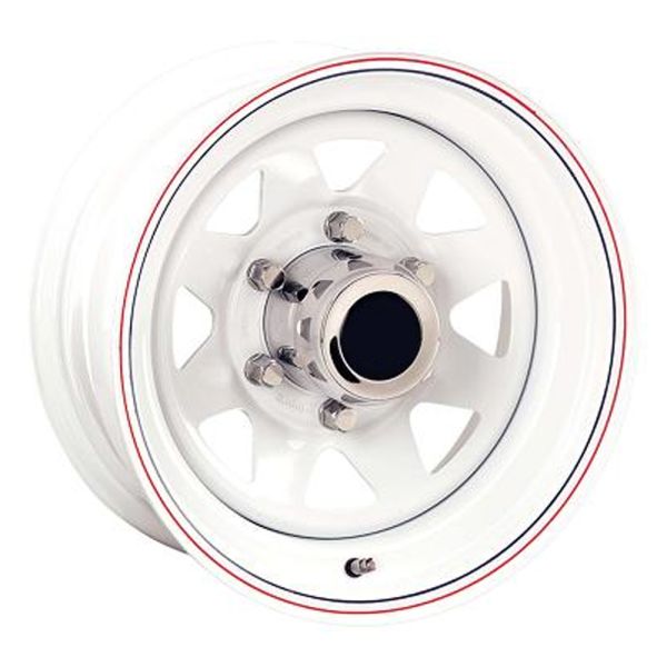 Jante Acier Goss Triangular Blanc (White) 7x15 (6x139.7 ET:-6)